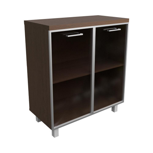 Креденция 2 дв. со стекл.(бронза) Венге Цаво 800х400х900 LuxWork PRO