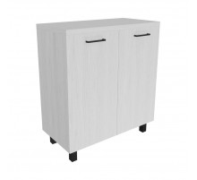 Креденция 2 двери Ясень Анкор белый 800х400х900 LuxWork PRO Black