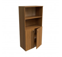 Шкаф низкий Орех Гварнери 800х406х1610 ErgoWork