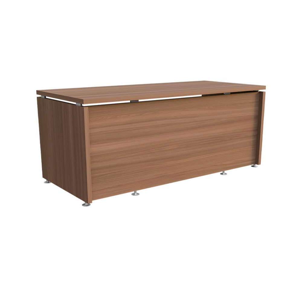 Стол руководителя Ясень Шимо темный 1800х800х750 LuxWork PRO