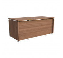 Стол руководителя Ясень Шимо темный 1800х800х750 LuxWork PRO