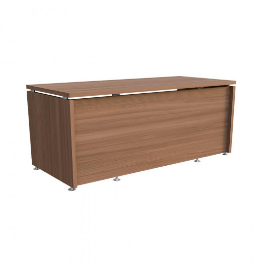 Стол руководителя Ясень Шимо темный 1800х800х750 LuxWork PRO