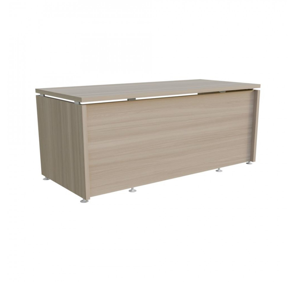Стол руководителя Ясень Шимо светлый 1800х800х750 LuxWork PRO