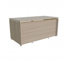 Стол руководителя Ясень Шимо светлый 1600х800х750 LuxWork PRO