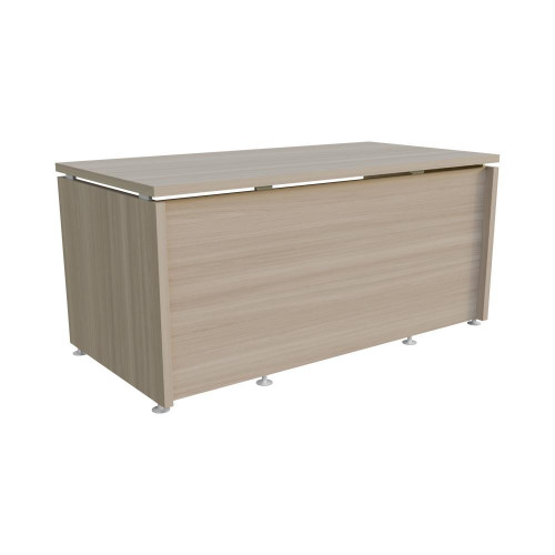 Стол руководителя Ясень Шимо светлый 1600х800х750 LuxWork PRO