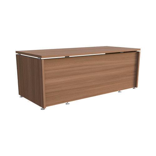 Стол руководителя Ясень Шимо темный 2000х870х750 LuxWork PRO