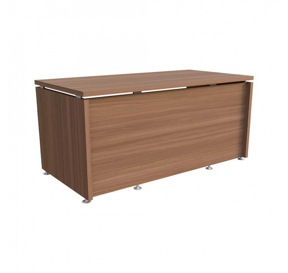 Стол руководителя Ясень Шимо темный 1600х800х750 LuxWork PRO