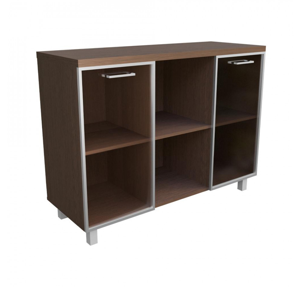 Тумба многофун. со стекл.(бронза) Венге Цаво 1200х450х900 LuxWork PRO