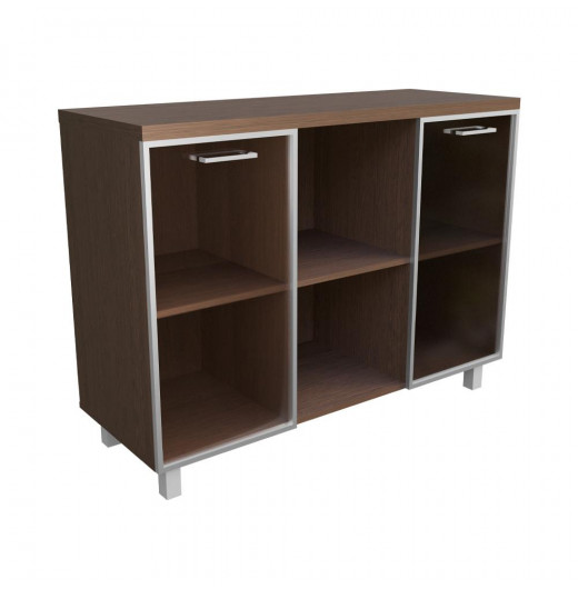 Тумба многофун. со стекл.(бронза) Венге Цаво 1200х450х900 LuxWork PRO