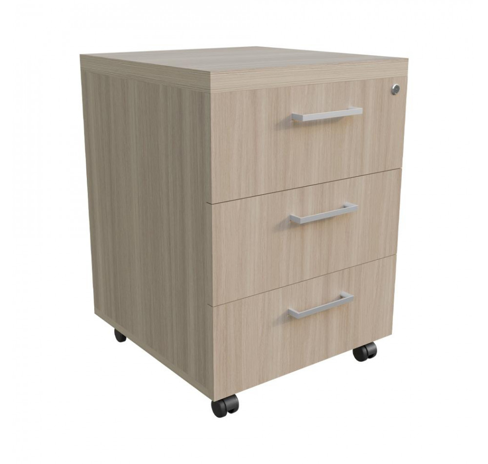 Тумба мобильная с замком Ясень Шимо светлый 430х450х600 LuxWork PRO