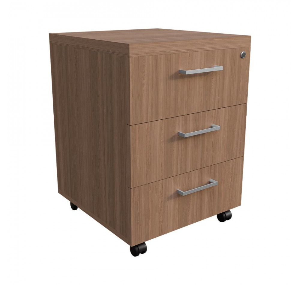 Тумба мобильная с замком Ясень Шимо темный 430х450х600 LuxWork PRO