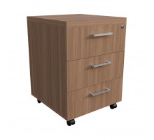 Тумба мобильная с замком Ясень Шимо темный 430х450х600 LuxWork PRO
