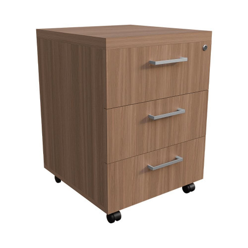 Тумба мобильная с замком Ясень Шимо темный 430х450х600 LuxWork PRO
