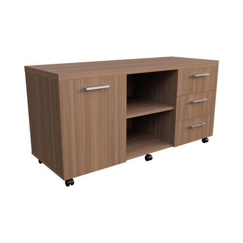 Тумба сервисная правая Ясень Шимо темный 1200х450х600 LuxWork PRO