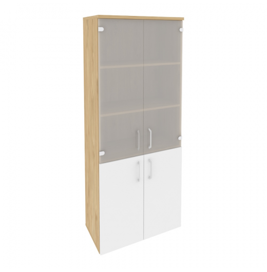 Шкаф высокий широкий O.ST-1.2 Тиквуд светлый (ШхГхВ) 800х420х1977