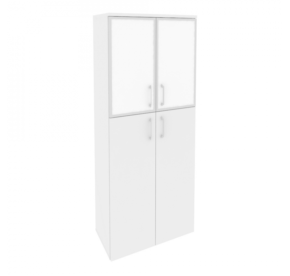 Шкаф высокий широкий O.ST-1.7R white Белый бриллиант (ШхГхВ) 800х420х1977