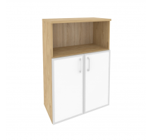 Шкаф средний широкий O.ST-2.2R white Тиквуд светлый (ШхГхВ) 800х420х1207