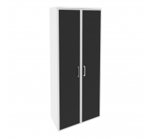 Шкаф высокий широкий O.ST-1.10R black Белый бриллиант (ШхГхВ) 800х420х1977