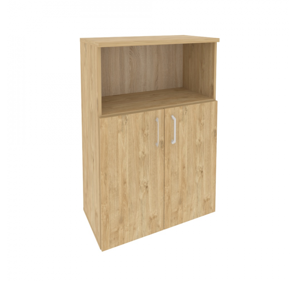 Шкаф средний широкий O.ST-2.2 Тиквуд светлый (ШхГхВ) 800х420х1207