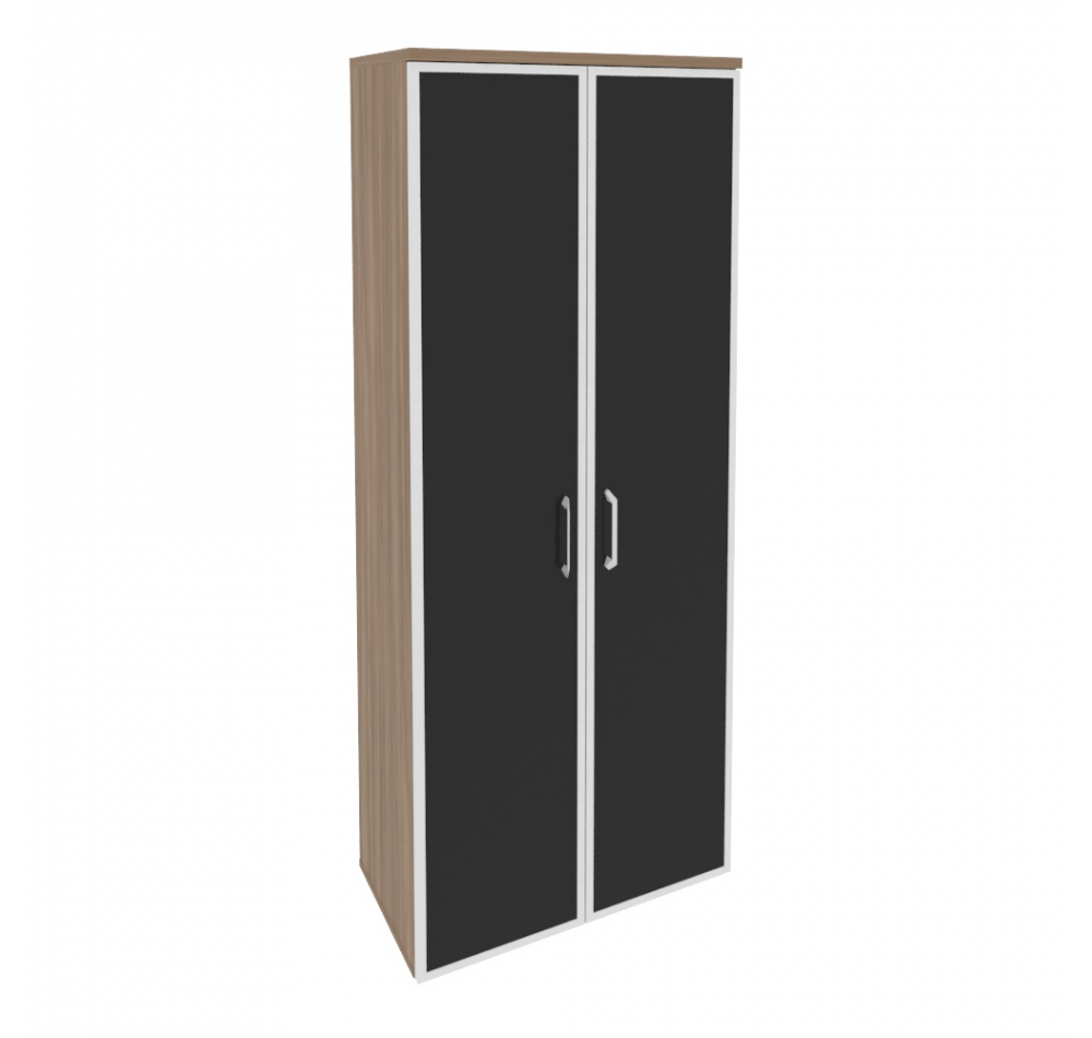Шкаф высокий широкий O.ST-1.10R black Дуб аризона (ШхГхВ) 800х420х1977