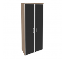 Шкаф высокий широкий O.ST-1.10R black Дуб аризона (ШхГхВ) 800х420х1977