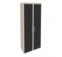 Шкаф высокий широкий O.ST-1.10R black Дуб аттик (ШхГхВ) 800х420х1977