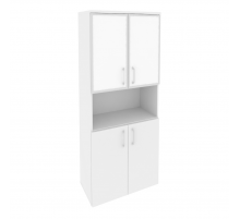 Шкаф высокий широкий O.ST-1.4R white Белый бриллиант (ШхГхВ) 800х420х1977