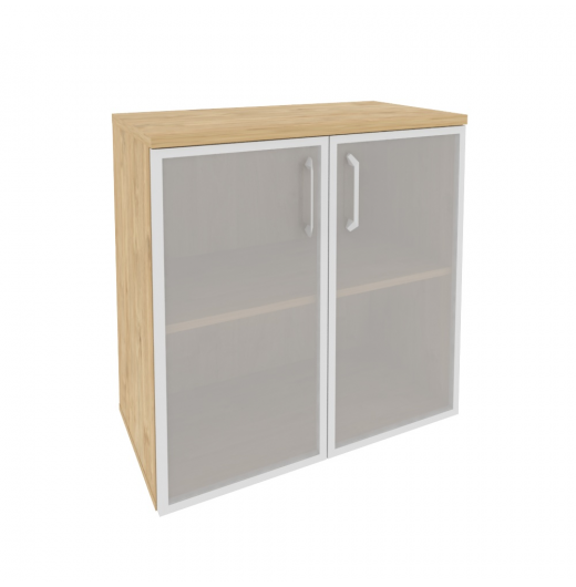 Шкаф низкий широкий O.ST-3.2R Тиквуд светлый (ШхГхВ) 800х420х823