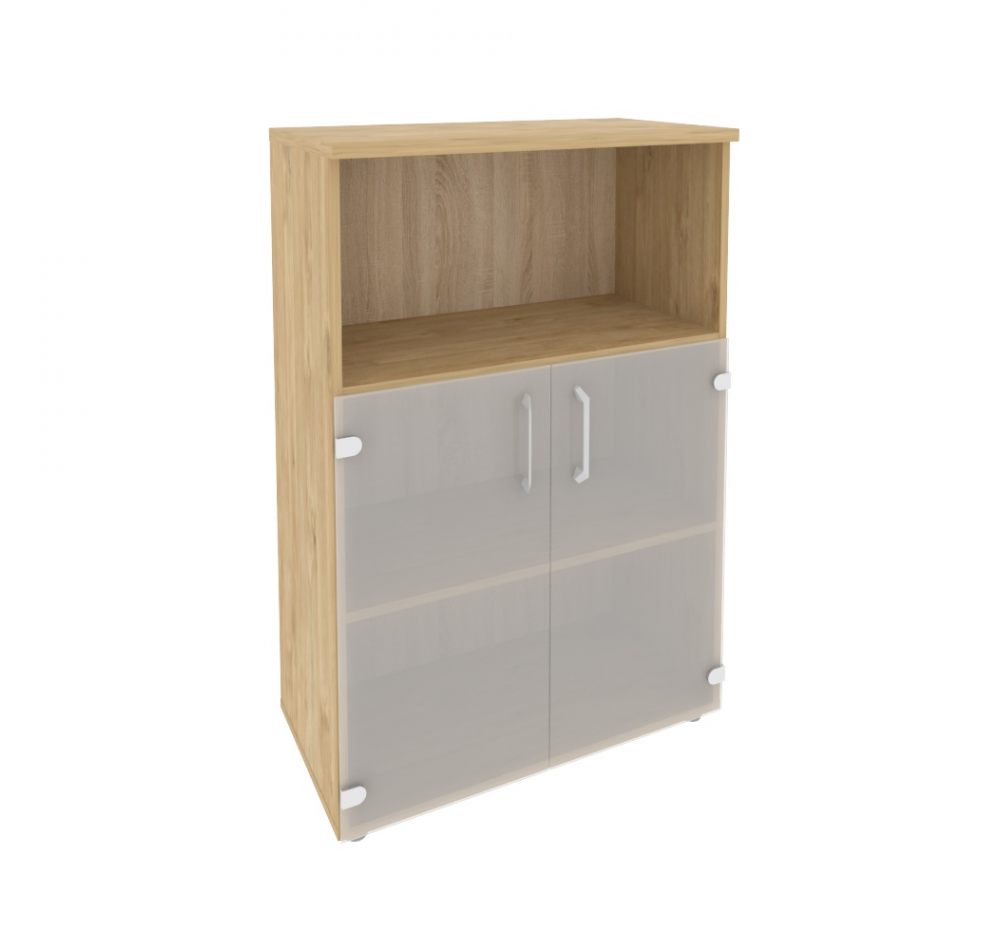 Шкаф средний широкий O.ST-2.1 Тиквуд светлый (ШхГхВ) 800х420х1207