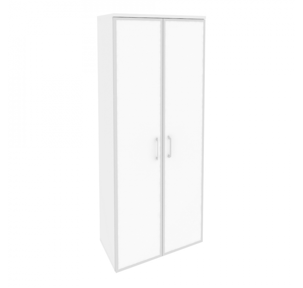 Шкаф высокий широкий O.ST-1.10R white Белый бриллиант (ШхГхВ) 800х420х1977