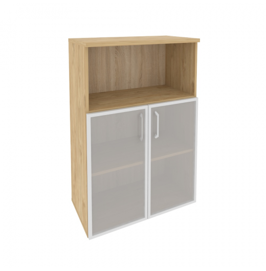 Шкаф средний широкий O.ST-2.2R Тиквуд светлый (ШхГхВ) 800х420х1207