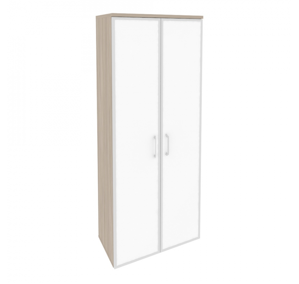 Шкаф высокий широкий O.ST-1.10R white Дуб аттик (ШхГхВ) 800х420х1977