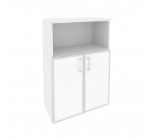 Шкаф средний широкий O.ST-2.2R white Белый бриллиант (ШхГхВ) 800х420х1207