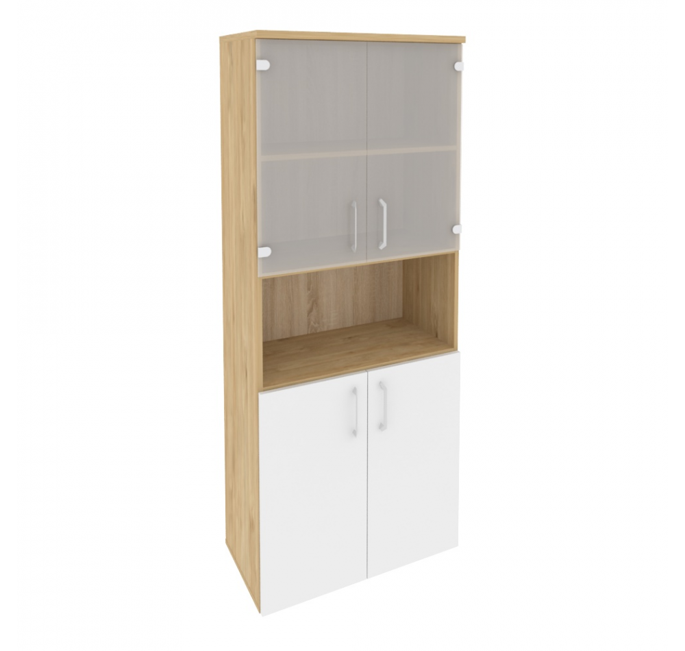 Шкаф высокий широкий O.ST-1.4 Тиквуд светлый (ШхГхВ) 800х420х1977