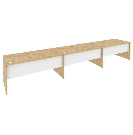 Рабочая станция O.RS-3.4.8 Тиквуд светлый (ШхГхВ) 4740х800х750