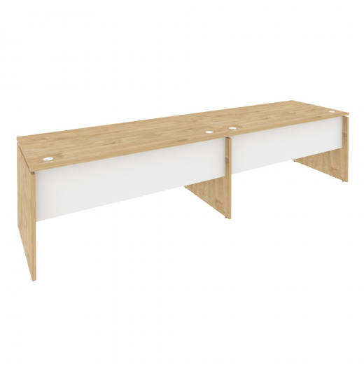 Рабочая станция O.RS-2.4.8 Тиквуд светлый (ШхГхВ) 3160х800х750
