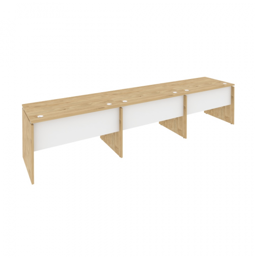 Рабочая станция O.RS-3.2.7 Тиквуд светлый (ШхГхВ) 3540х720х750