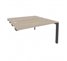 Стол-приставка двойной на П-образном м/к к опорным элем. O.MP-D.SPR-3.7 Дуб аттик (ШхГхВ) 1380*1475*750