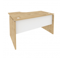 Стол эргономичный правый O.SA-2R Тиквуд светлый (ШхГхВ) 1380х980х750