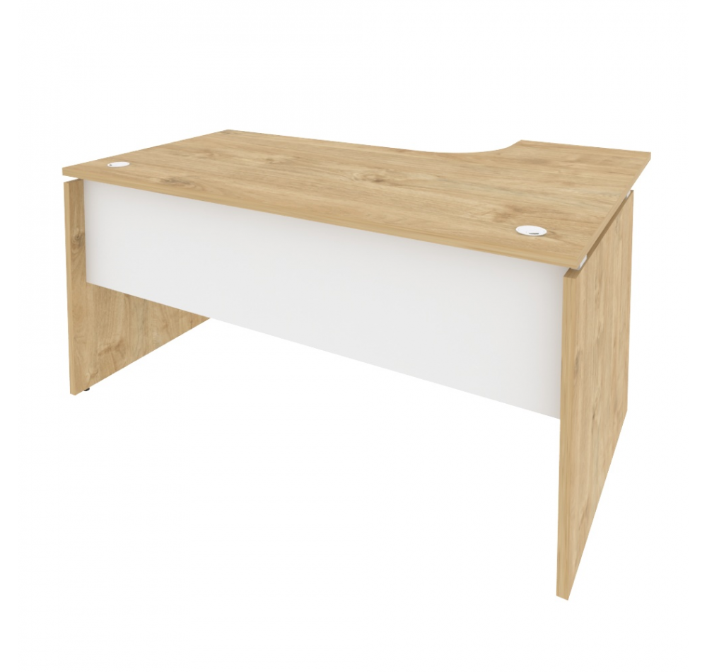 Стол эргономичный левый O.SA-4L Тиквуд светлый (ШхГхВ) 1580х1180х750