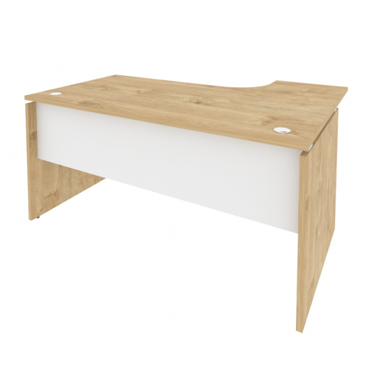 Стол эргономичный левый O.SA-4L Тиквуд светлый (ШхГхВ) 1580х1180х750