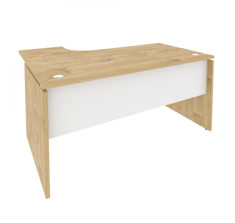 Стол эргономичный O.SA-4R Тиквуд светлый (ШхГхВ) 1580х1180х750