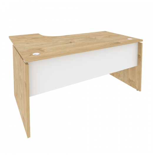 Стол эргономичный O.SA-4R Тиквуд светлый (ШхГхВ) 1580х1180х750