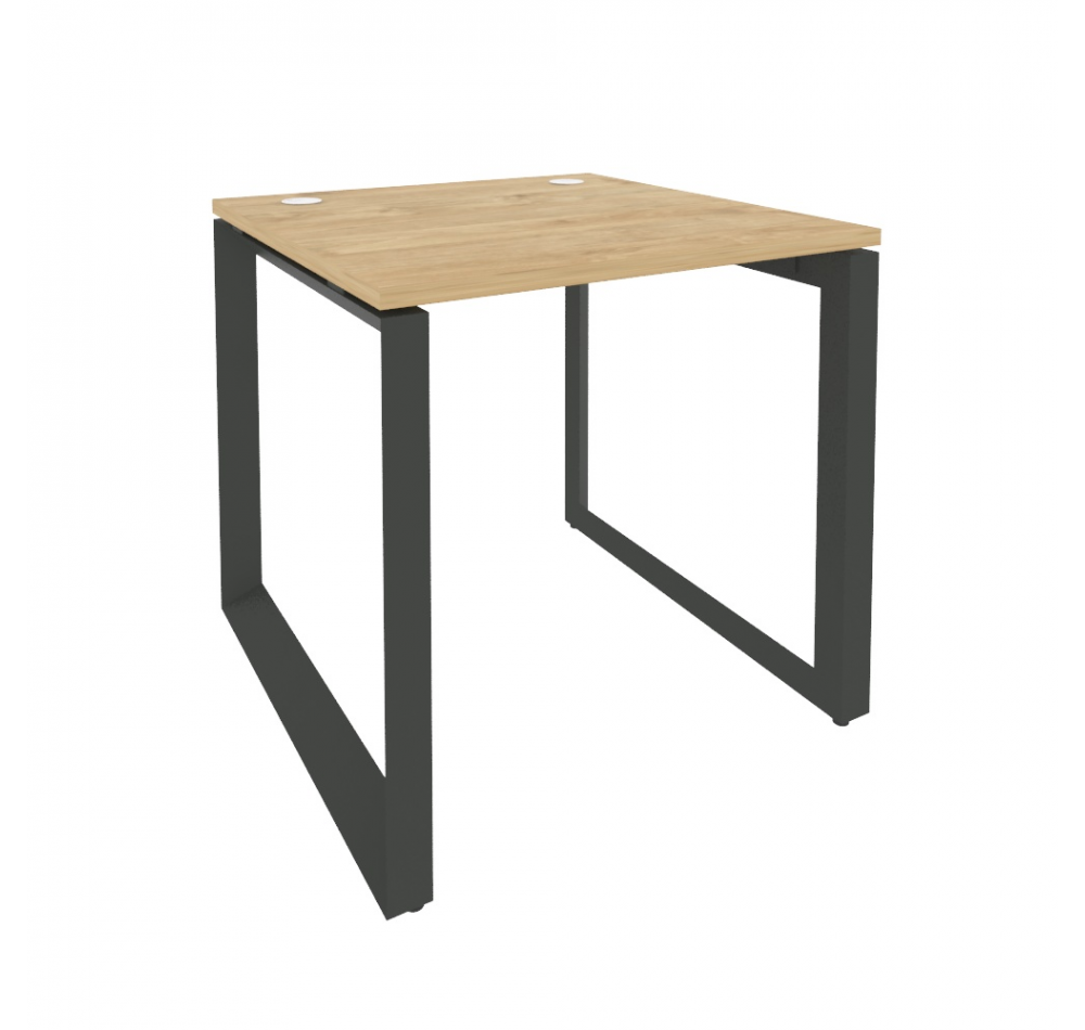 Стол рабочий на О-образном м/к O.MO-SP-3.8 Тиквуд светлый (ШхГхВ) 1380*800*750