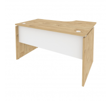 Стол эргономичный левый O.SA-2L Тиквуд светлый (ШхГхВ) 1380х980х750