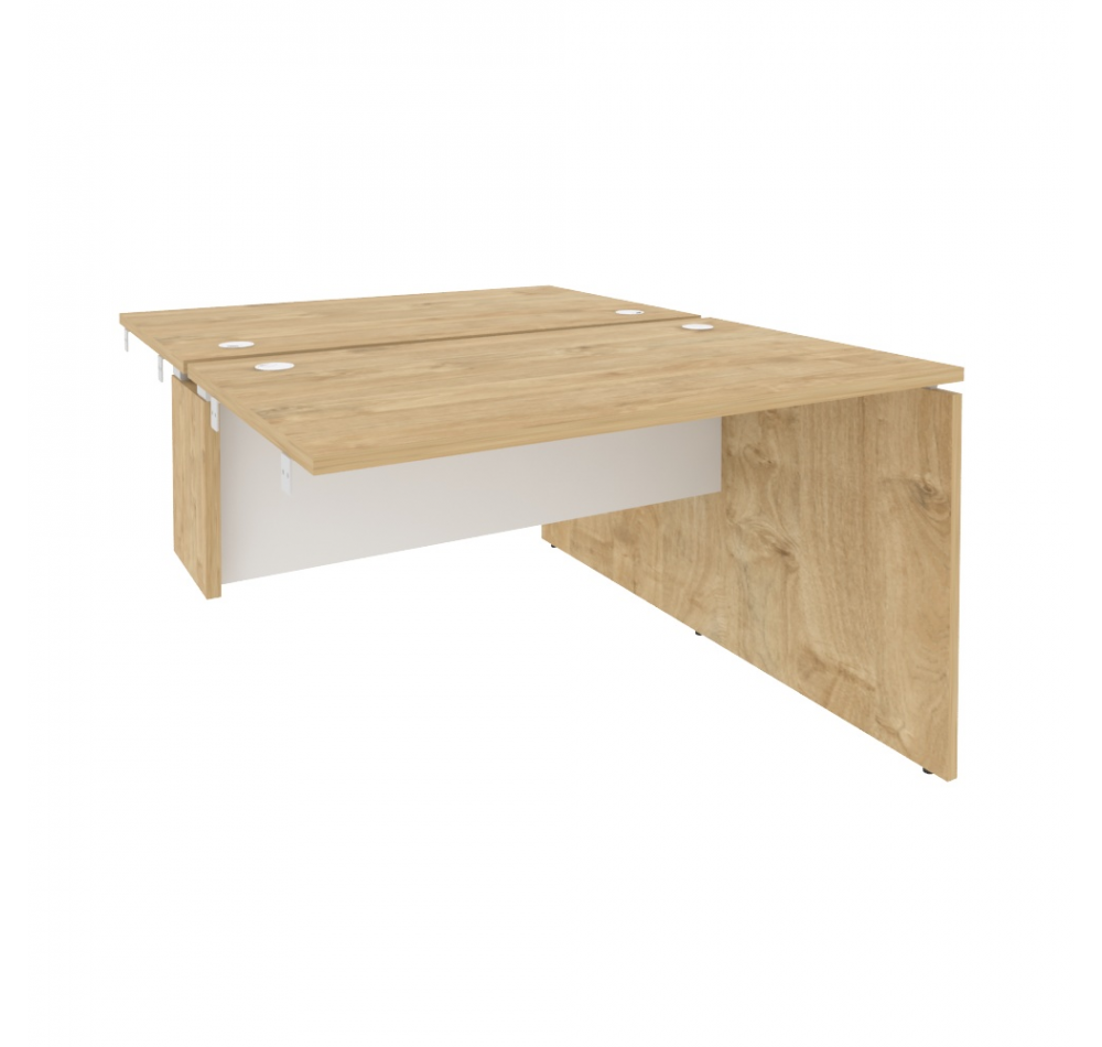 Стол-приставка двойной к опорным элементам O.D.SPR-3.7 Тиквуд светлый (ШхГхВ) 1380х1475х750