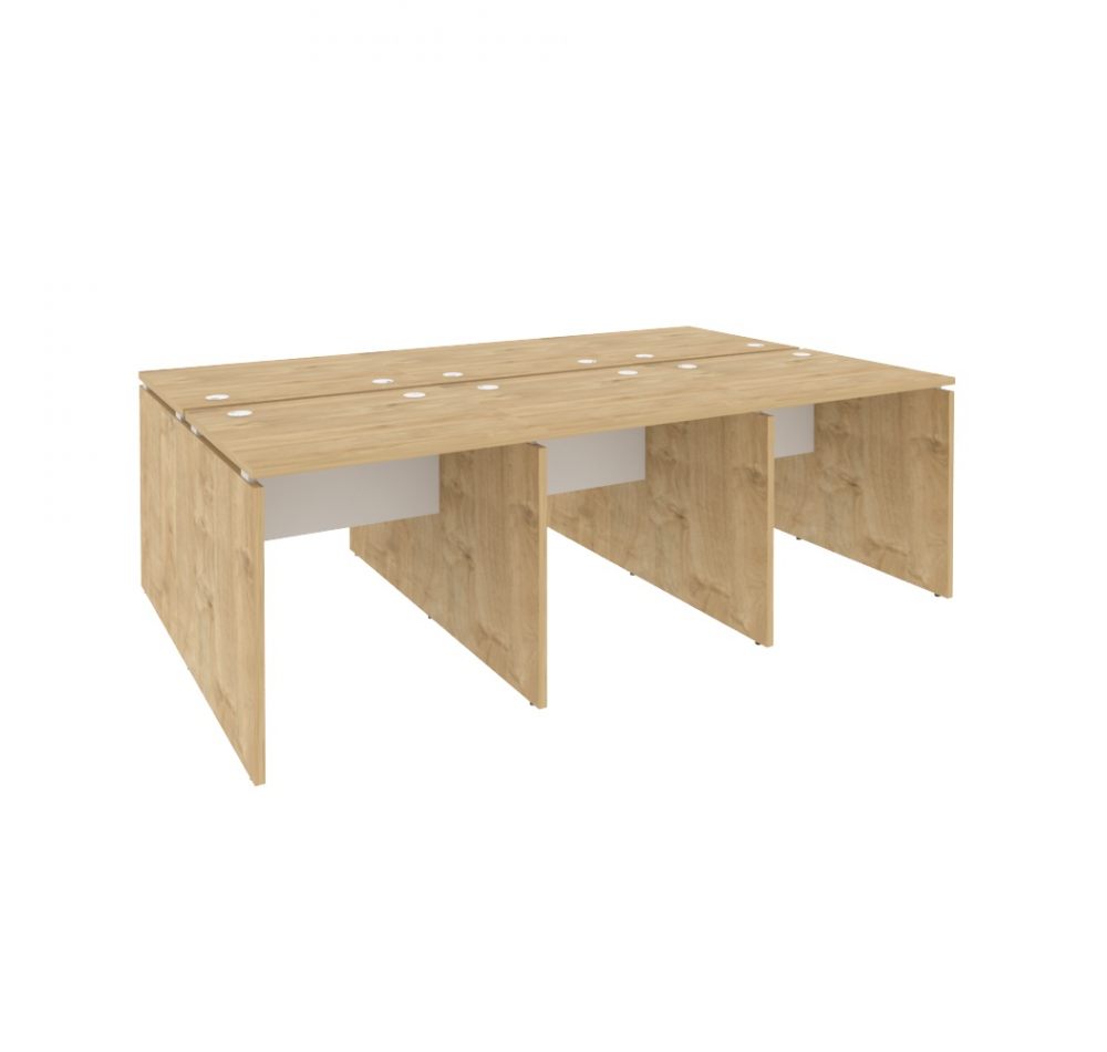 Рабочая станция O.D.RS-6.0.7 Тиквуд светлый (ШхГхВ) 2340х1475х750
