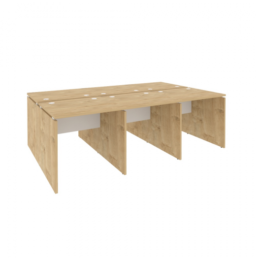 Рабочая станция O.D.RS-6.0.7 Тиквуд светлый (ШхГхВ) 2340х1475х750