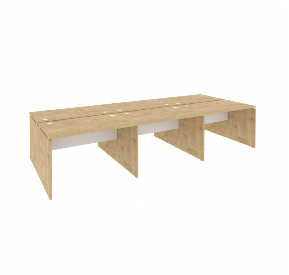 Рабочая станция O.D.RS-6.2.7 Тиквуд светлый (ШхГхВ) 3540х1475х750