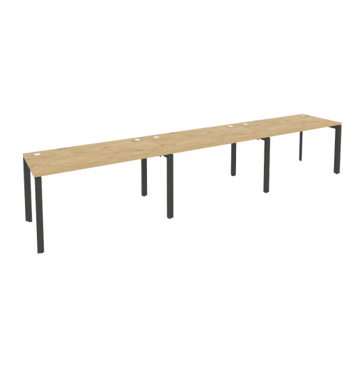 Рабочая станция на П-образном м/к O.MP-RS-3.3.7 Тиквуд светлый (ШхГхВ) 4140*720*750